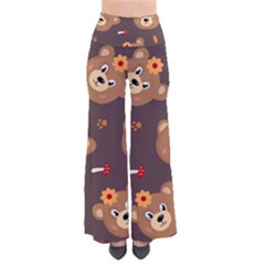 Bears-vector-free-seamless-pattern1 So Vintage Palazzo Pants by webstylecreations