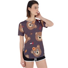 Bears-vector-free-seamless-pattern1 Perpetual Short Sleeve T-shirt