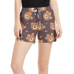 Bears-vector-free-seamless-pattern1 Runner Shorts by webstylecreations