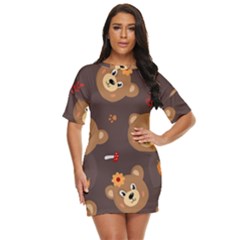 Bears-vector-free-seamless-pattern1 Just Threw It On Dress by webstylecreations