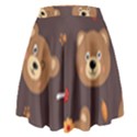 Bears-vector-free-seamless-pattern1 High Waist Skirt View2