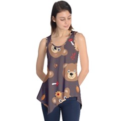 Bears-vector-free-seamless-pattern1 Sleeveless Tunic by webstylecreations