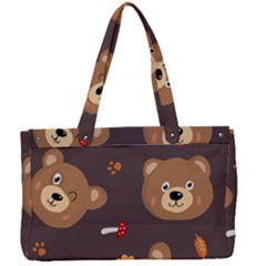 Bears-vector-free-seamless-pattern1 Canvas Work Bag by webstylecreations