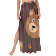 Bears-vector-free-seamless-pattern1 Maxi Chiffon Tie-up Sarong by webstylecreations