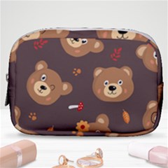 Bears-vector-free-seamless-pattern1 Make Up Pouch (small) by webstylecreations