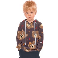 Bears-vector-free-seamless-pattern1 Kids  Overhead Hoodie by webstylecreations