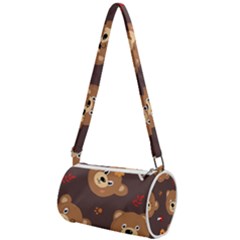 Bears-vector-free-seamless-pattern1 Mini Cylinder Bag