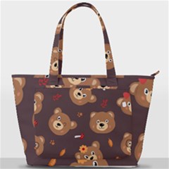 Bears-vector-free-seamless-pattern1 Back Pocket Shoulder Bag  by webstylecreations