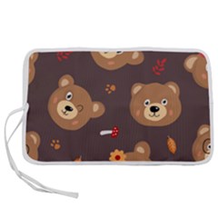 Bears-vector-free-seamless-pattern1 Pen Storage Case (l) by webstylecreations