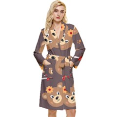 Bears-vector-free-seamless-pattern1 Robe by webstylecreations