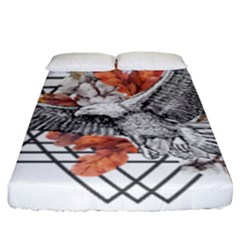 Boho Eagle  Fitted Sheet (king Size) by webstylecreations