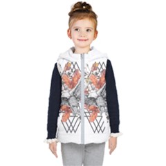 Boho Eagle  Kids  Hooded Puffer Vest by webstylecreations