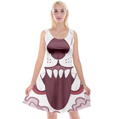 Kitsune Mask Reversible Velvet Sleeveless Dress by mindnmint