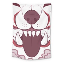 Kitsune Mask Large Tapestry by mindnmint