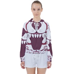 Kitsune Mask Women s Tie Up Sweat by mindnmint