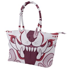 Kitsune Mask Canvas Shoulder Bag by mindnmint