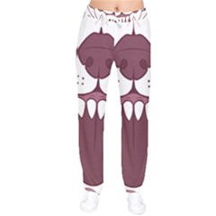 Kitsune Mask Women Velvet Drawstring Pants by mindnmint