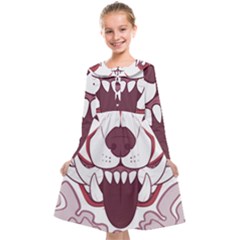 Kitsune Mask Kids  Midi Sailor Dress