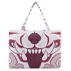 Kitsune Mask Zipper Medium Tote Bag by mindnmint