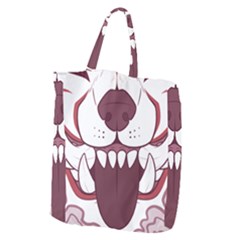 Kitsune Mask Giant Grocery Tote by mindnmint