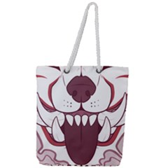 Kitsune Mask Full Print Rope Handle Tote (large) by mindnmint