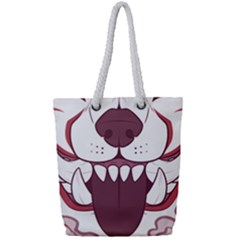 Kitsune Mask Full Print Rope Handle Tote (small) by mindnmint