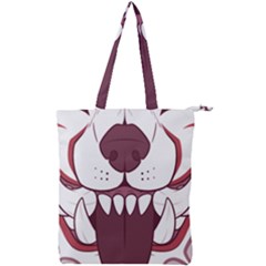 Kitsune Mask Double Zip Up Tote Bag by mindnmint