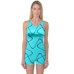 Retro Fun 821b One Piece Boyleg Swimsuit by PatternFactory