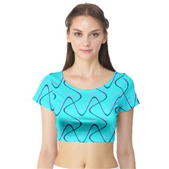 Retro Fun 821b Short Sleeve Crop Top by PatternFactory