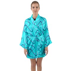 Retro Fun 821b Long Sleeve Satin Kimono by PatternFactory