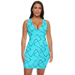 Retro Fun 821b Draped Bodycon Dress