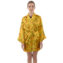 Retro Fun 821a Long Sleeve Satin Kimono by PatternFactory