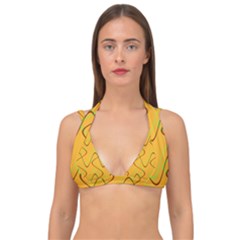 Retro Fun 821a Double Strap Halter Bikini Top by PatternFactory