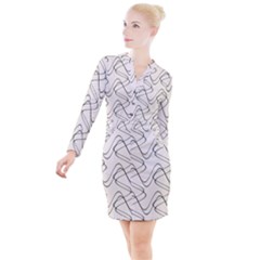 Retro Fun 821d Button Long Sleeve Dress by PatternFactory