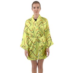 Retro Fun 821c Long Sleeve Satin Kimono by PatternFactory