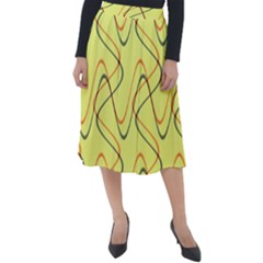 Retro Fun 821c Classic Velour Midi Skirt  by PatternFactory