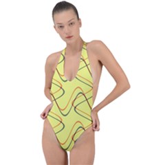 Retro Fun 821c Backless Halter One Piece Swimsuit by PatternFactory