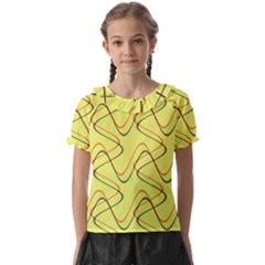 Retro Fun 821c Kids  Frill Chiffon Blouse