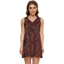 Henna And Geometry Tiered Sleeveless Mini Dress View1