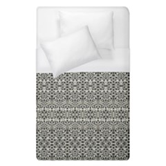 Abstract Silver Ornate Decorative Pattern Duvet Cover (single Size) by dflcprintsclothing