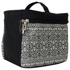 Abstract Silver Ornate Decorative Pattern Make Up Travel Bag (big) by dflcprintsclothing