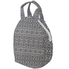 Abstract Silver Ornate Decorative Pattern Travel Backpacks by dflcprintsclothing