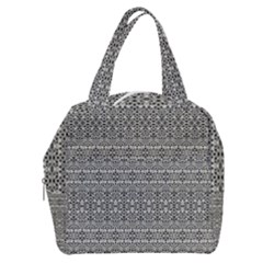 Abstract Silver Ornate Decorative Pattern Boxy Hand Bag by dflcprintsclothing