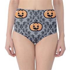 Pumpkin Pattern Classic High-waist Bikini Bottoms by NerdySparkleGoth