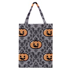 Pumpkin Pattern Classic Tote Bag by NerdySparkleGoth