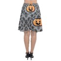 Pumpkin Pattern Chiffon Wrap Front Skirt View2