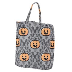 Pumpkin Pattern Giant Grocery Tote by NerdySparkleGoth