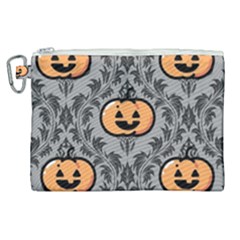 Pumpkin Pattern Canvas Cosmetic Bag (xl) by NerdySparkleGoth