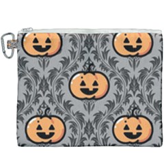 Pumpkin Pattern Canvas Cosmetic Bag (xxxl) by NerdySparkleGoth