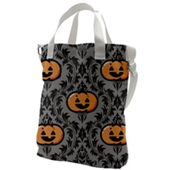 Pumpkin Pattern Canvas Messenger Bag by NerdySparkleGoth